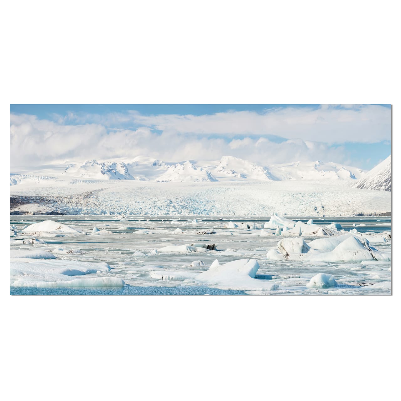 Designart - Vatnajokull Glacier in Iceland - Landscape Canvas Art Print